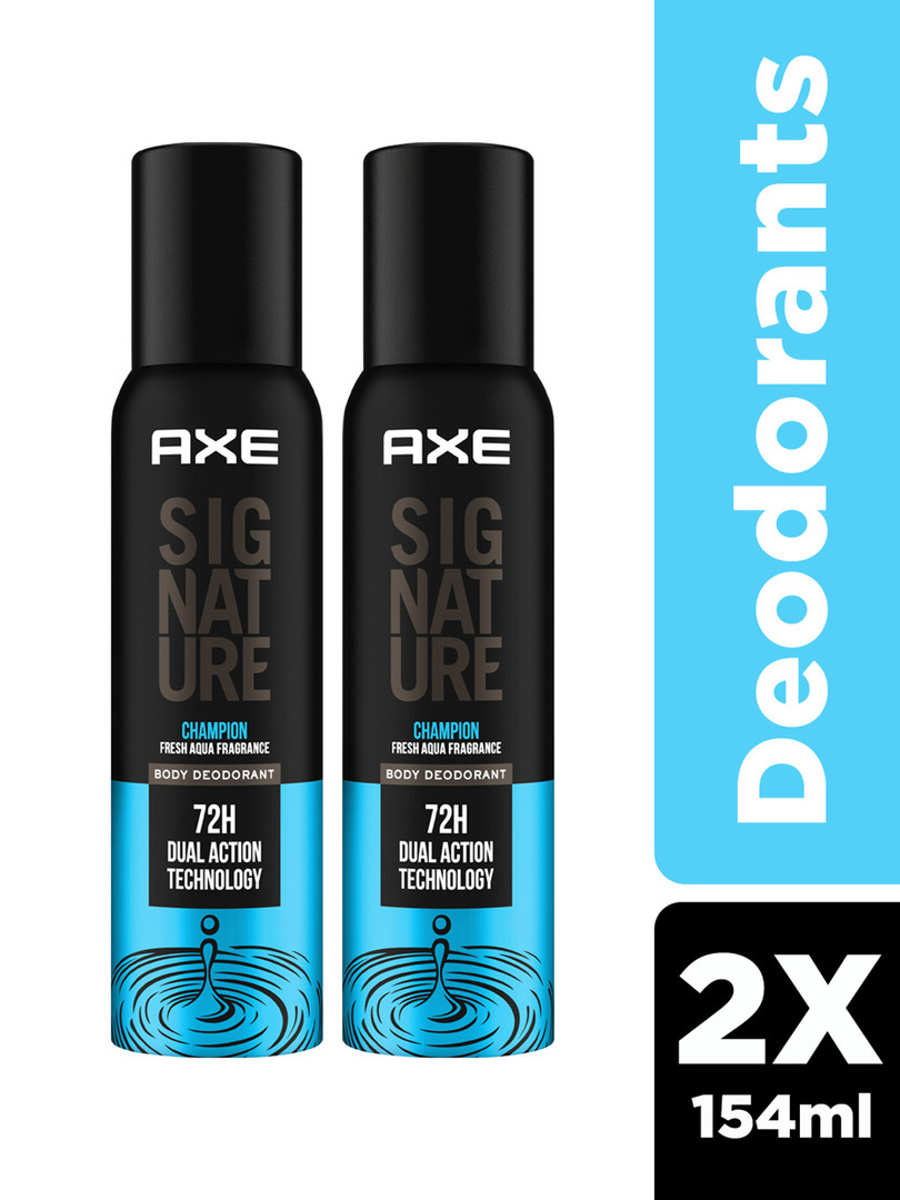 AXE Men Set of 2 Signature Long Lasting Body Deo 154ml each - Champion