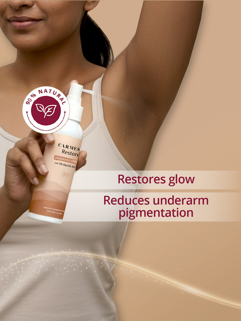CARMESI Restore Underarm Spray With 5% Glycolic Acid- 120 ml