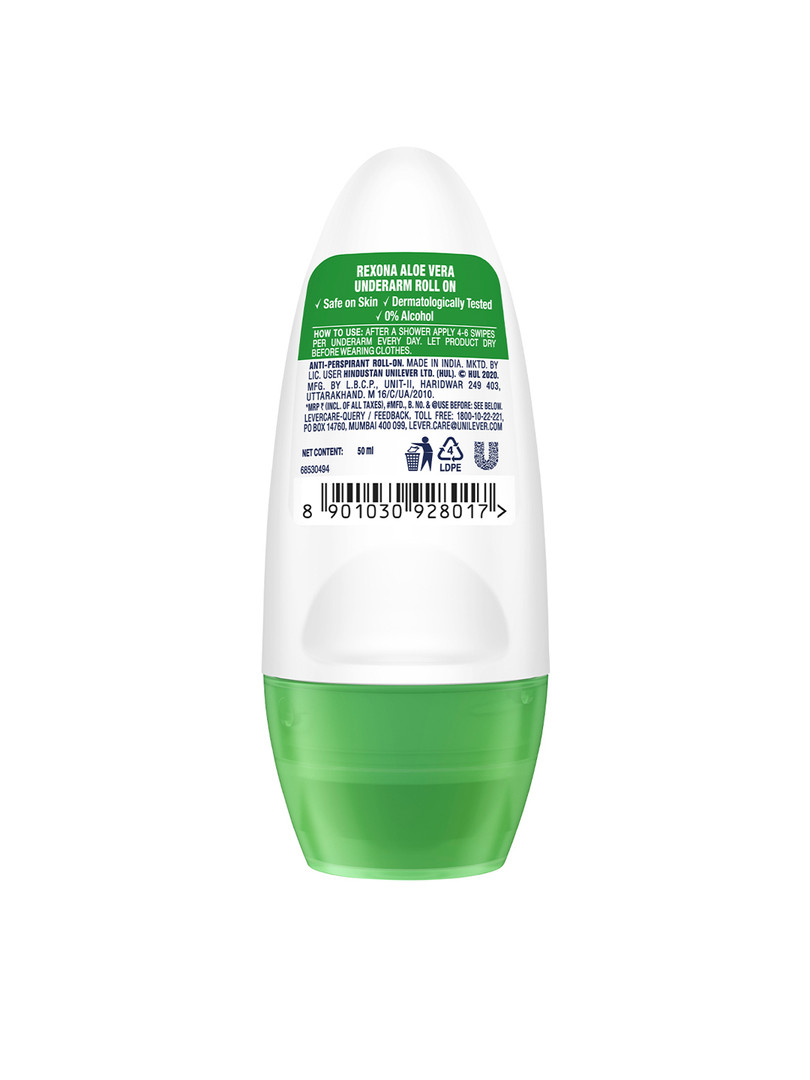 REXONA Aloe Vera 72 H Odour Protection Underarm Roll-On Deodorant - 50 ml