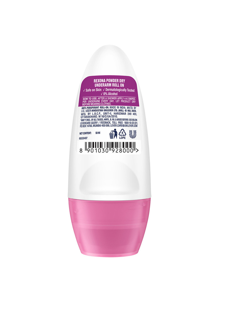 REXONA Powder Dry 72 H Odour Protection Underarm Roll-On Deodorant - 50 ml