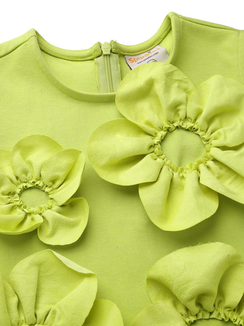 SPUNKIES Girls Round Neck Sleeveless A-Line Dress