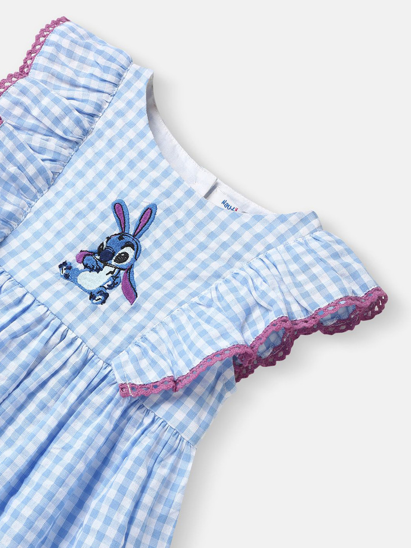 Nauti Nati Girl Cotton and Pleated Fabric Minnie Mouse Dress