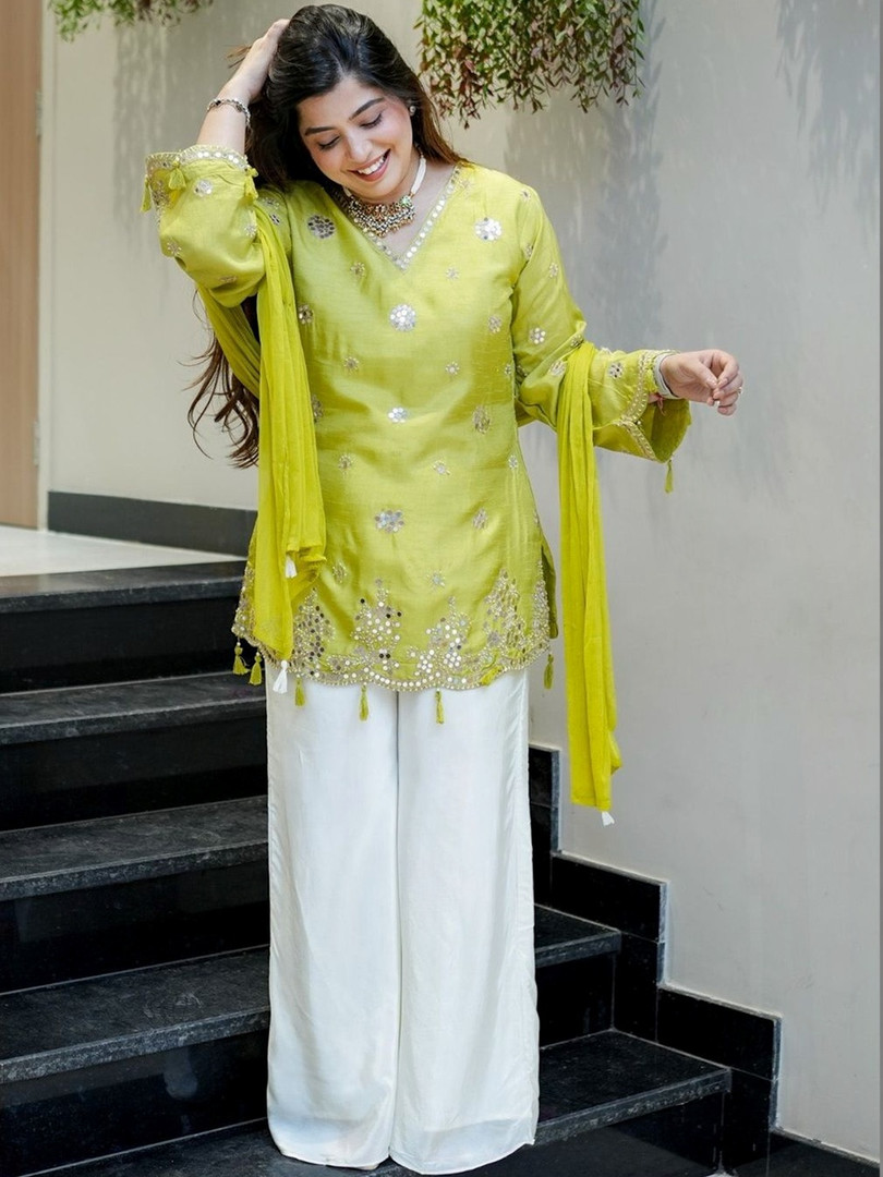 ethnic Wtune Women Embellished Palazzos