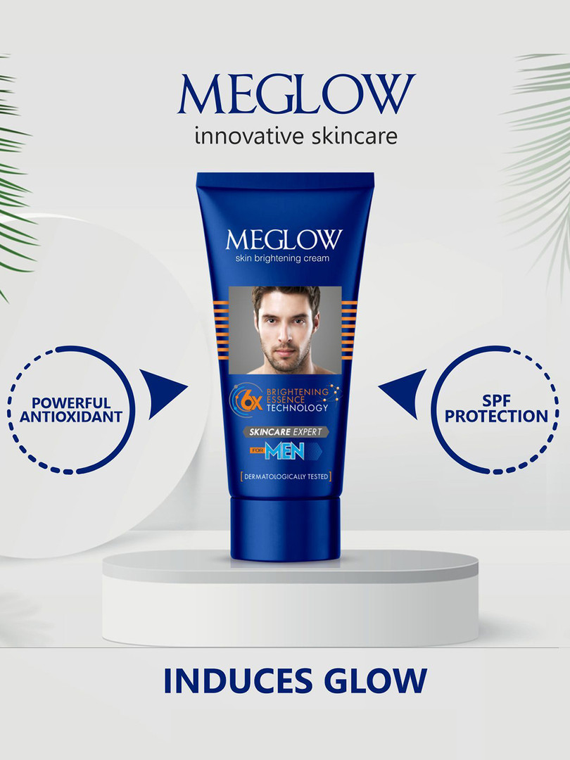 MEGLOW Set Of 2 Men Brightening Face Cream- 50g Each