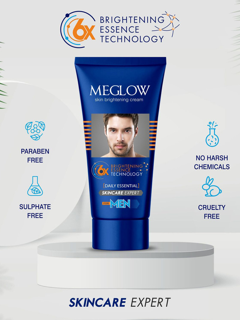 MEGLOW Set Of 2 Men Brightening Face Cream- 50g Each