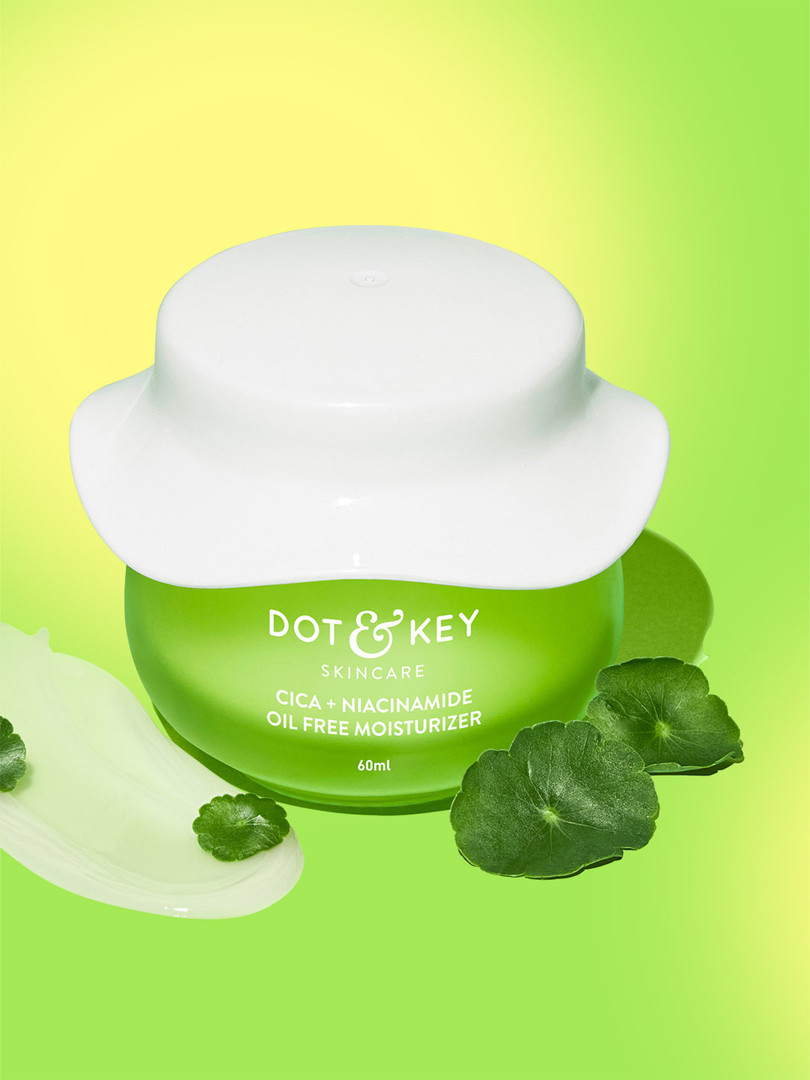 DOT & KEY Cica + Niacinamide Oil-Free Face Moisturizer to Treat Acne - 60 ml