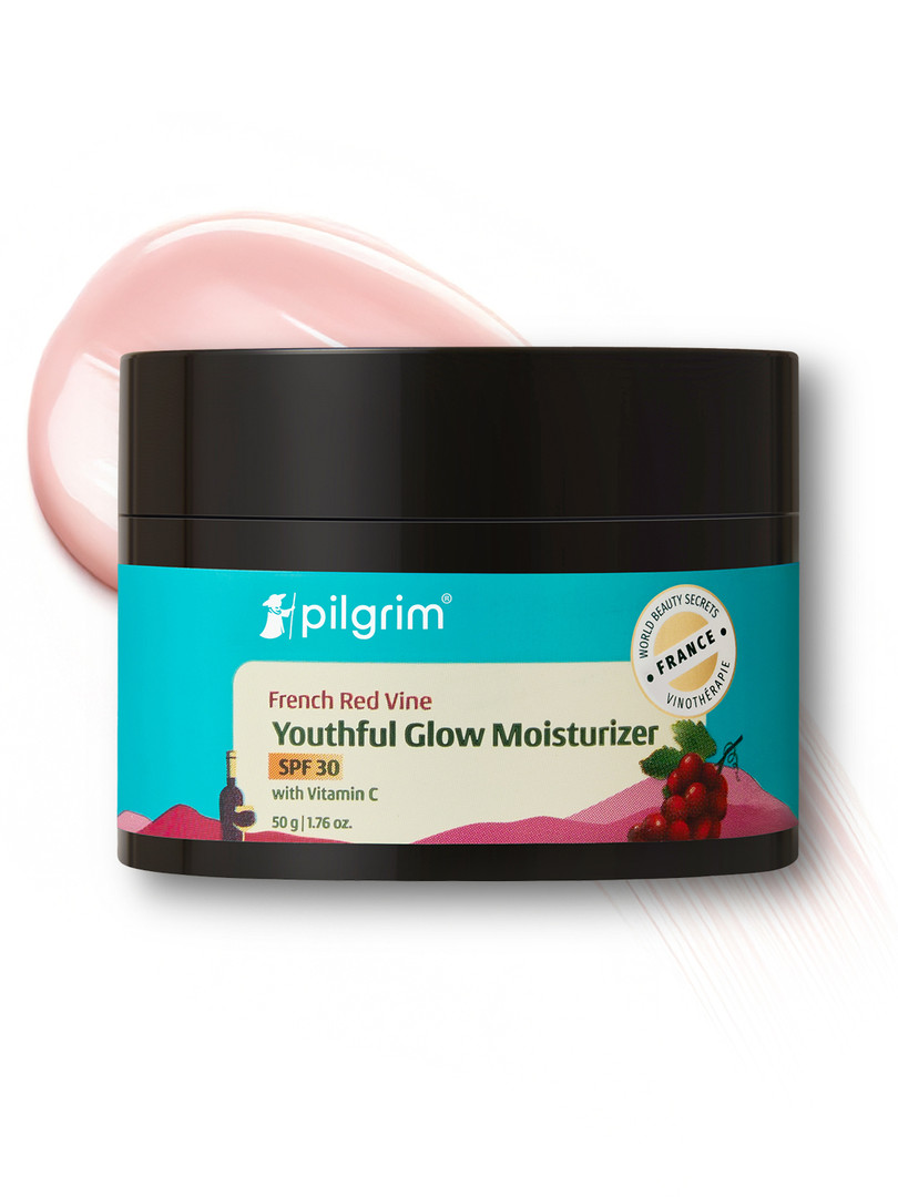 facecream Pilgrim Red Vine Face Cream SPF 30 With Vitamin C & Rosehip Oil For Dark Spots & Ageing