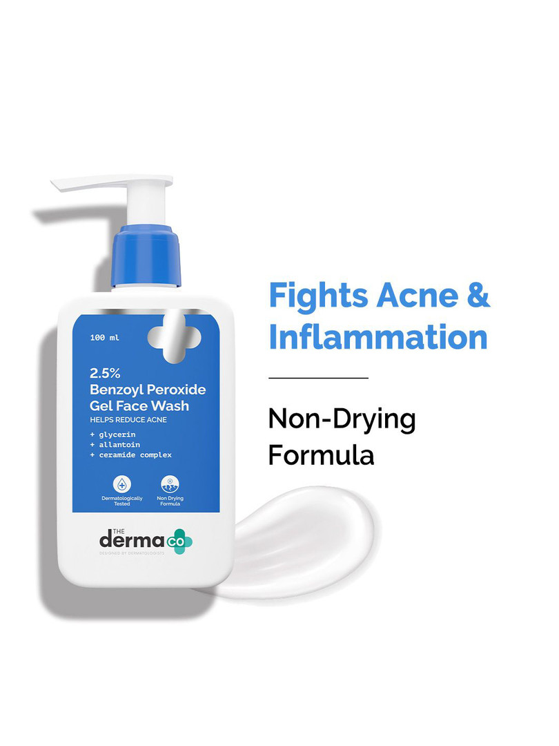 The Derma co. The Derma Co. 2.5% Benzoyl Peroxide Gel Face Wash - 100 ml