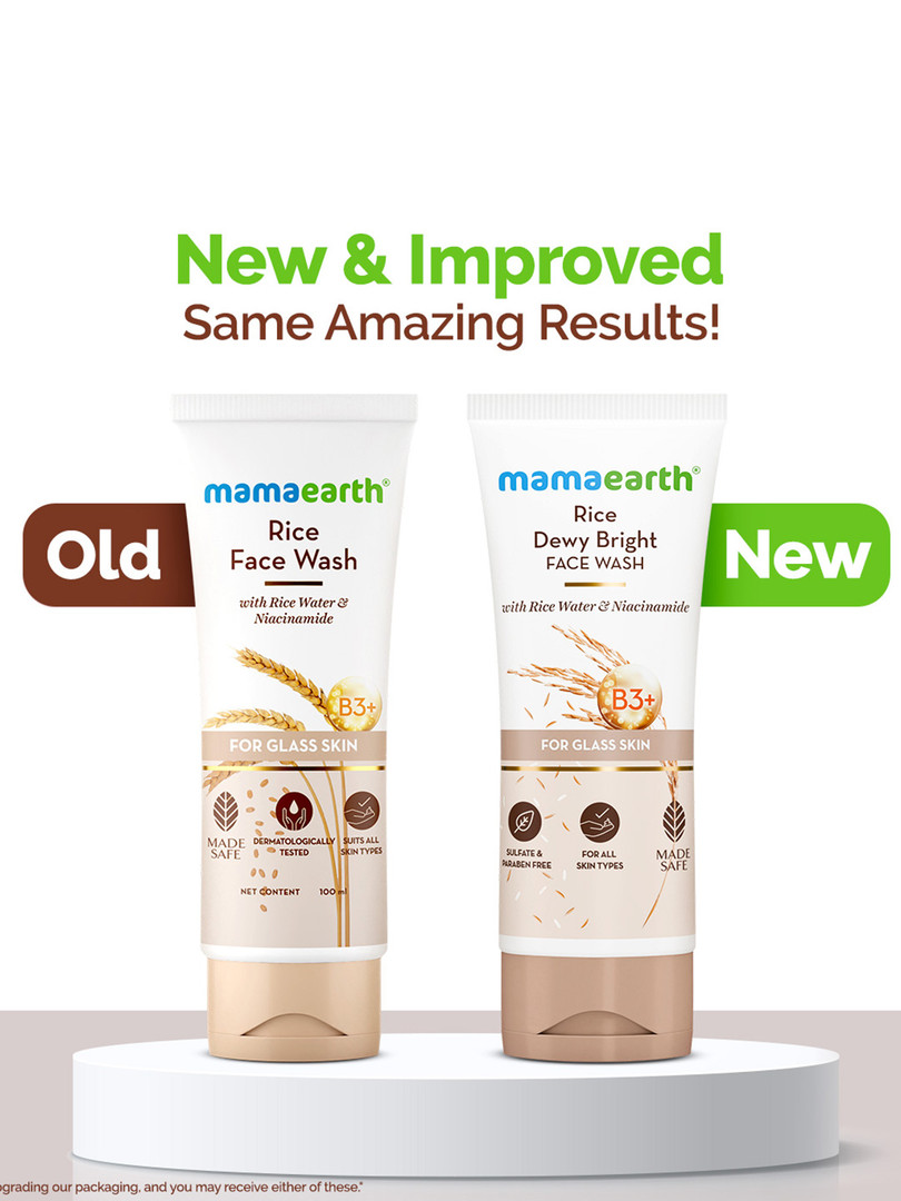 Mamaearth Rice Face Wash with Rice Water & Niacinamide for Glass Skin - 100ml