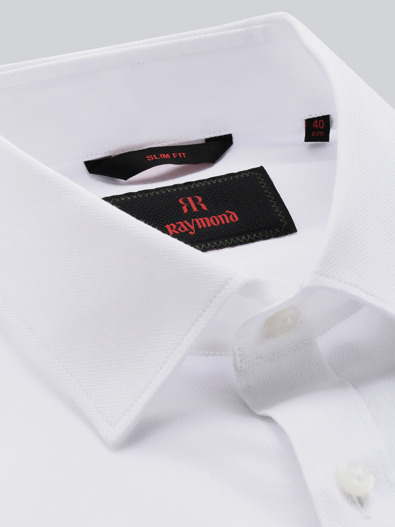 Raymond Slim Fit Opaque Pure Cotton Formal Shirt