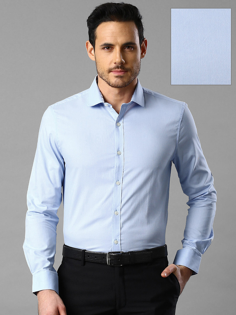 INVICTUS Blue Slim Fit Formal Shirt