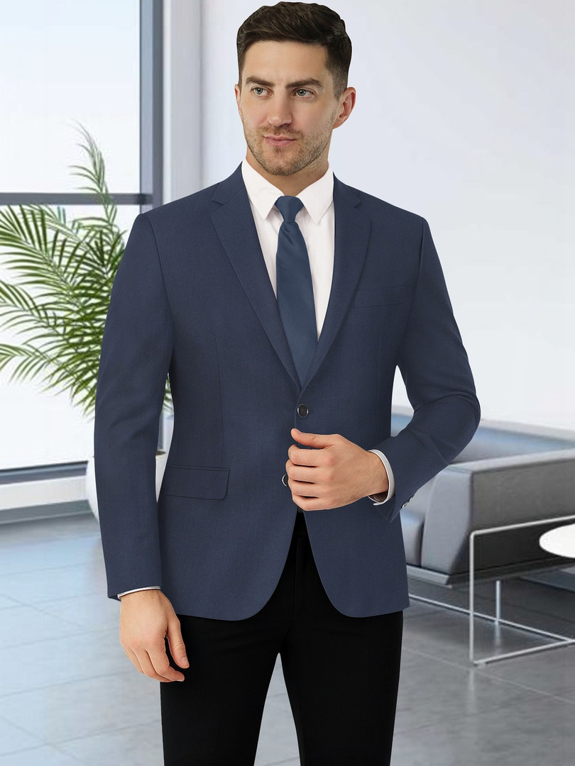 formal-suit Integration Men Solid Single-Breasted Formal Blazer