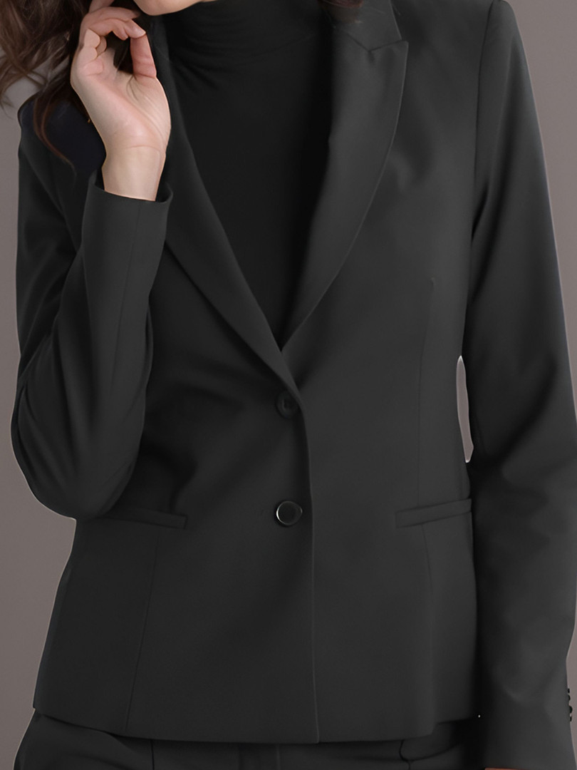Rocksy Notched Lapel Single-Breasted Blazer
