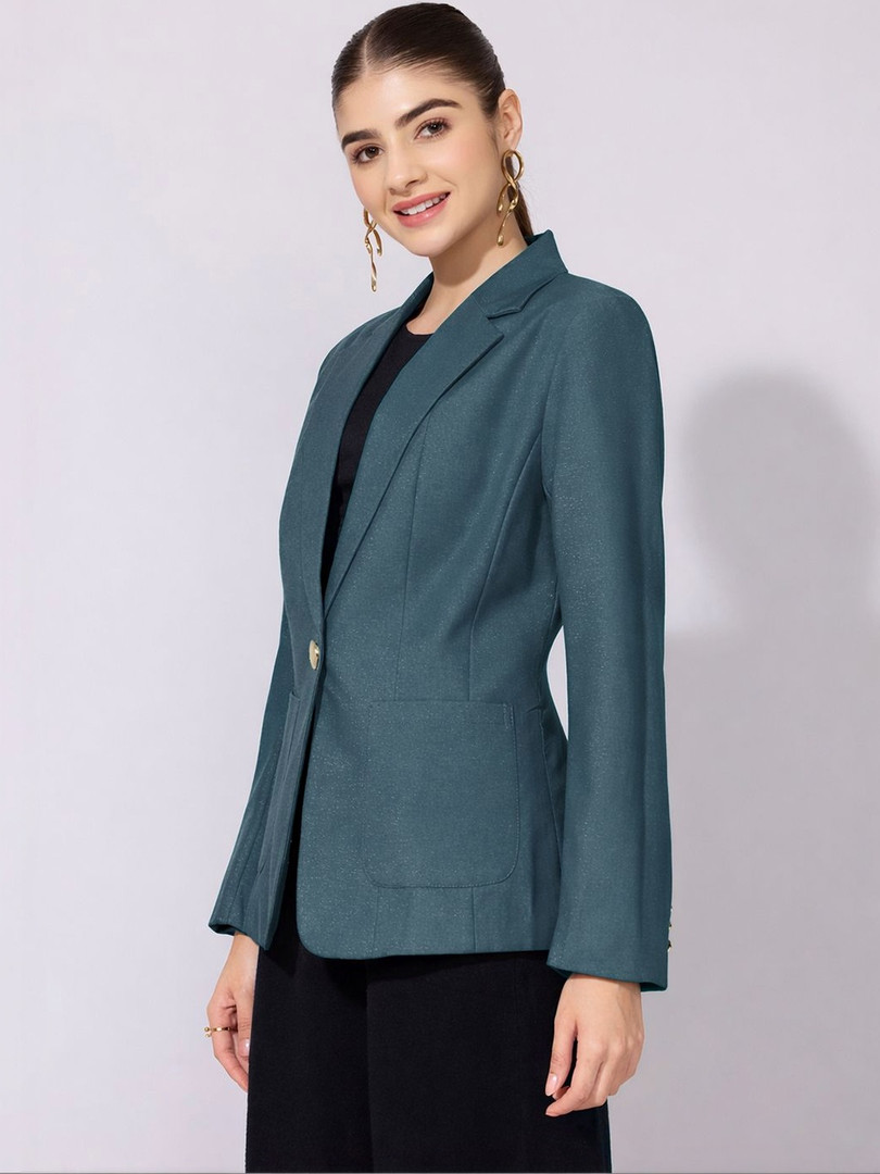SHOWOFFFF Notched Lapel Single-Breasted Formal Blazers