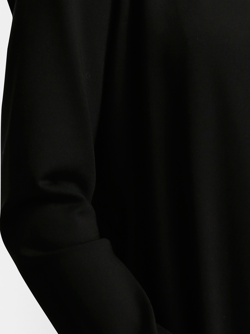 FableStreet Women Black Solid Open Front Formal Blazer