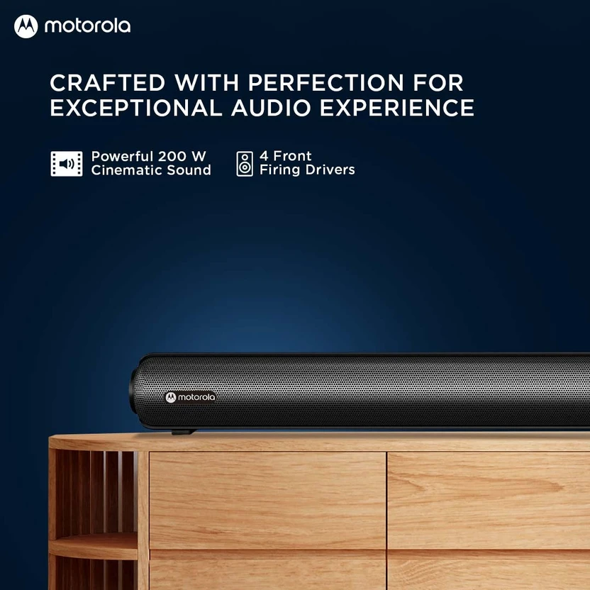 Mivi Fort Sonic 100 Soundbar, 2.2 Channel, Multi-Input & EQ Modes...more