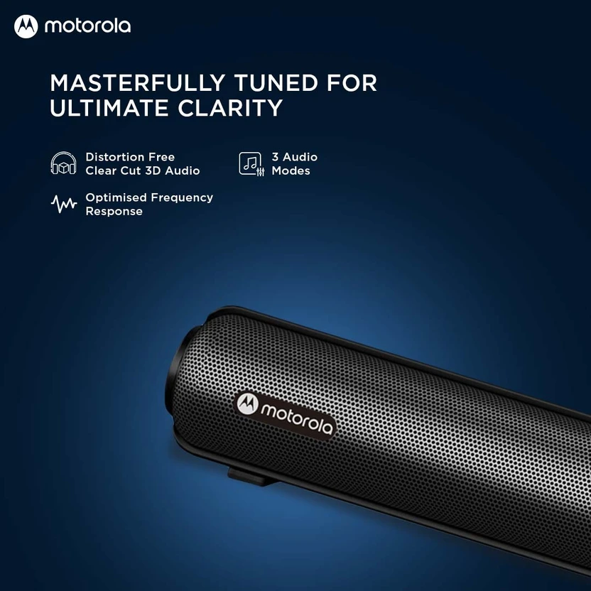 Mivi Fort Sonic 100 Soundbar, 2.2 Channel, Multi-Input & EQ Modes...more