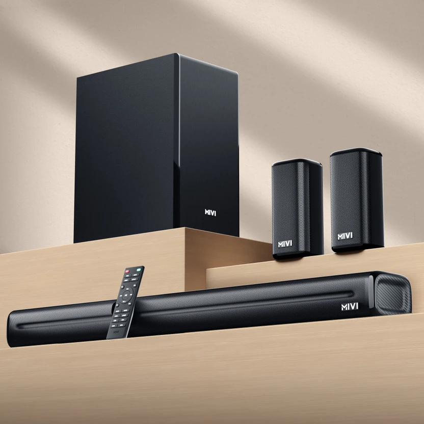 Mivi Fort H550 Soundbar, 550 Watts, 5.1 Channel, Multi-Input and ...more