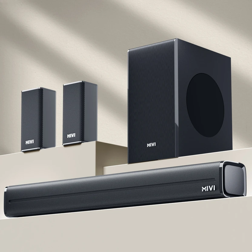 home theatres & soundbars Mivi Fort H350 Soundbar, 350 Watts, 5.1 Channel, Multi-Input and ...more