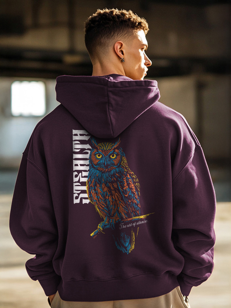 NOBERO Men Graphic Oversized Sweatshirt