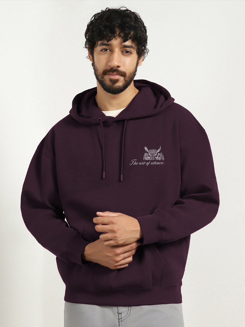 NOBERO Men Graphic Oversized Sweatshirt