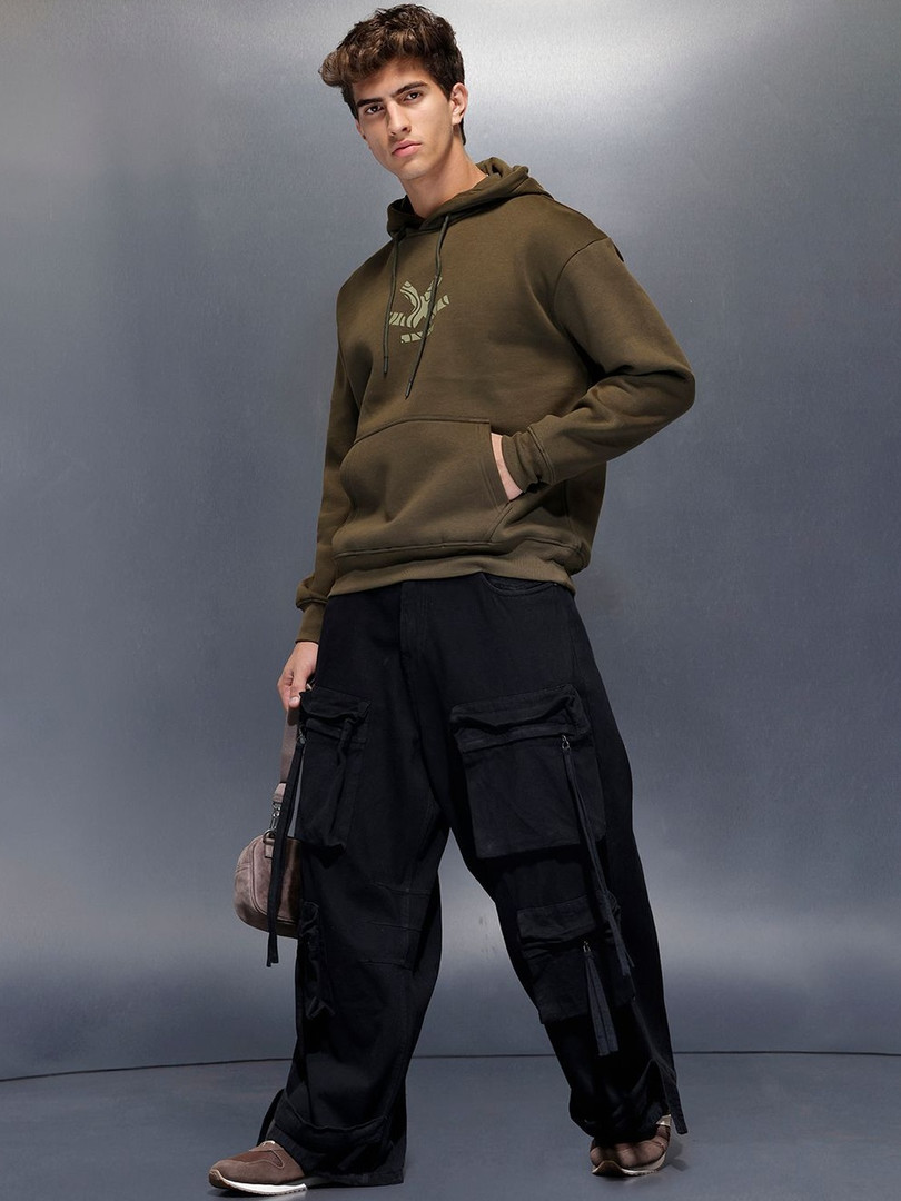 WROGN Men Hooded Sweatshirt