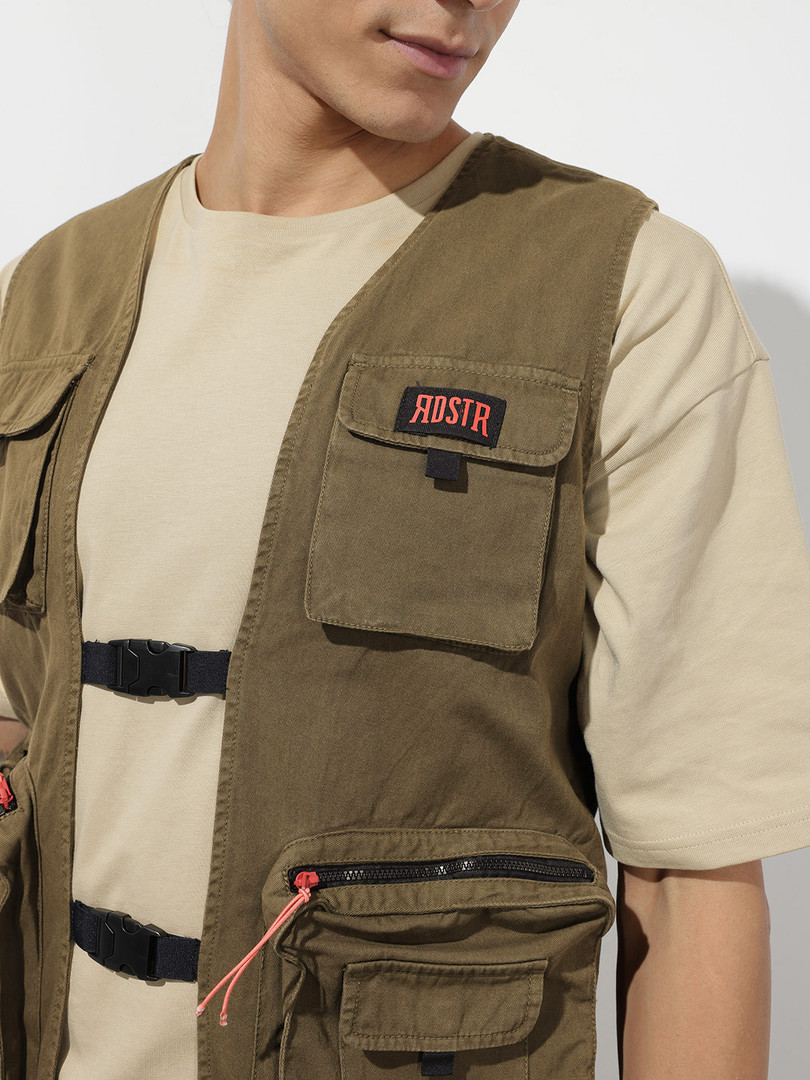 Roadster The Life Co. Overdyed Utility Gilet