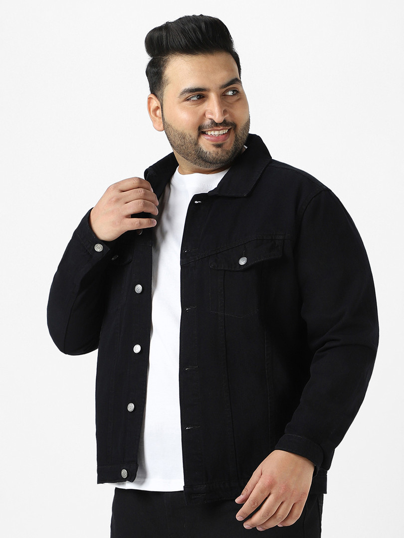 Urbano Plus Men Washed Regular Fit Denim Jacket
