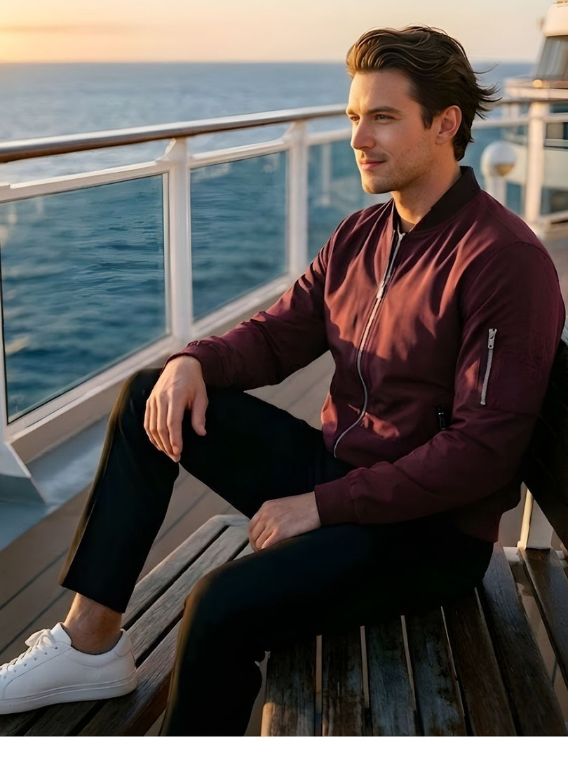 CARABA Men Windcheater Bomber Jacket