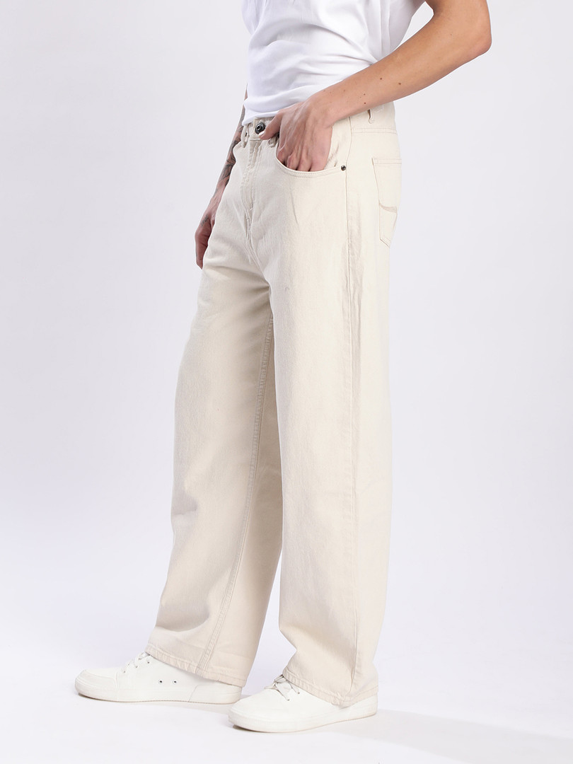 Roadster The Lifestyle Co. Men Pure Cotton Baggy Fit Denim Jeans