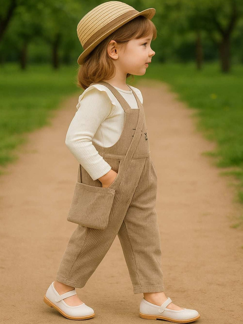 Ninas Girls Self Design T-shirt with Trousers