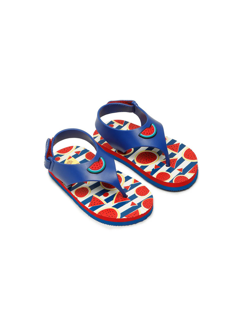 ONYC Girls Printed Premium Watermelon Jellies Thong Flip-Flops