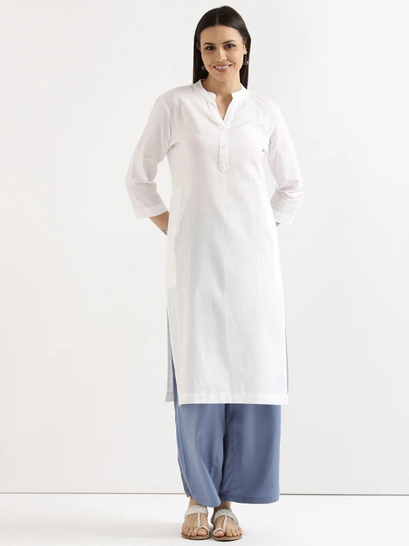 KASHISHIYA Women Flared Sleeves Thread Work Kurta