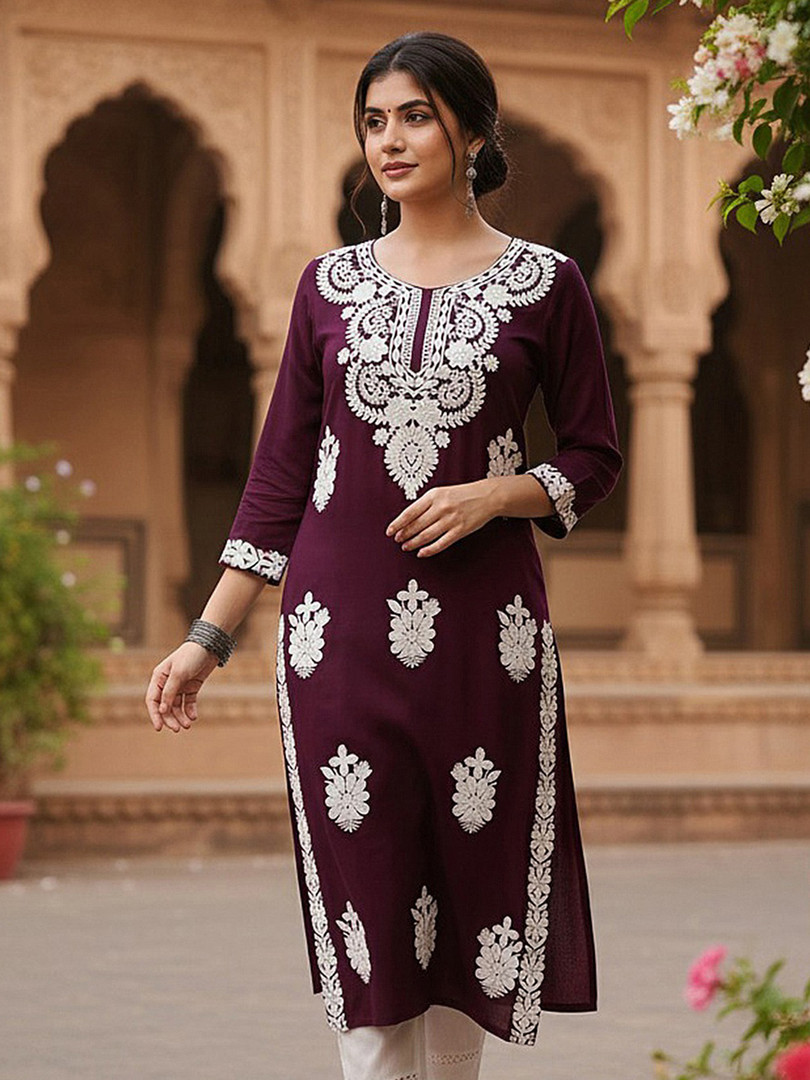 Burgundy / White