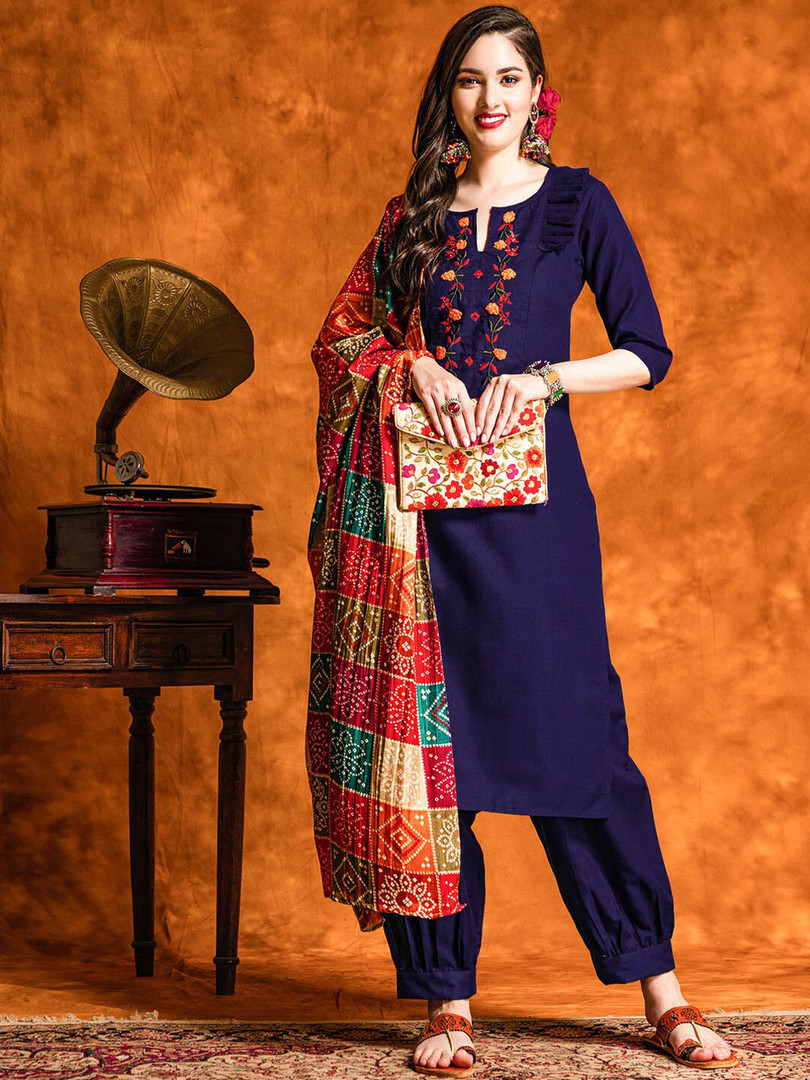 Navy Blue / Red