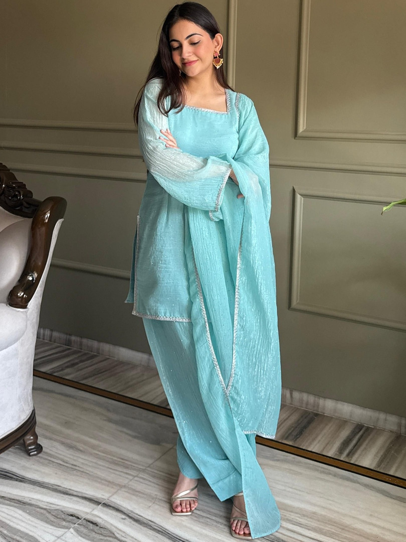 salwar LABELKBBRAND Women Regular Kurta with Salwar & With Dupatta