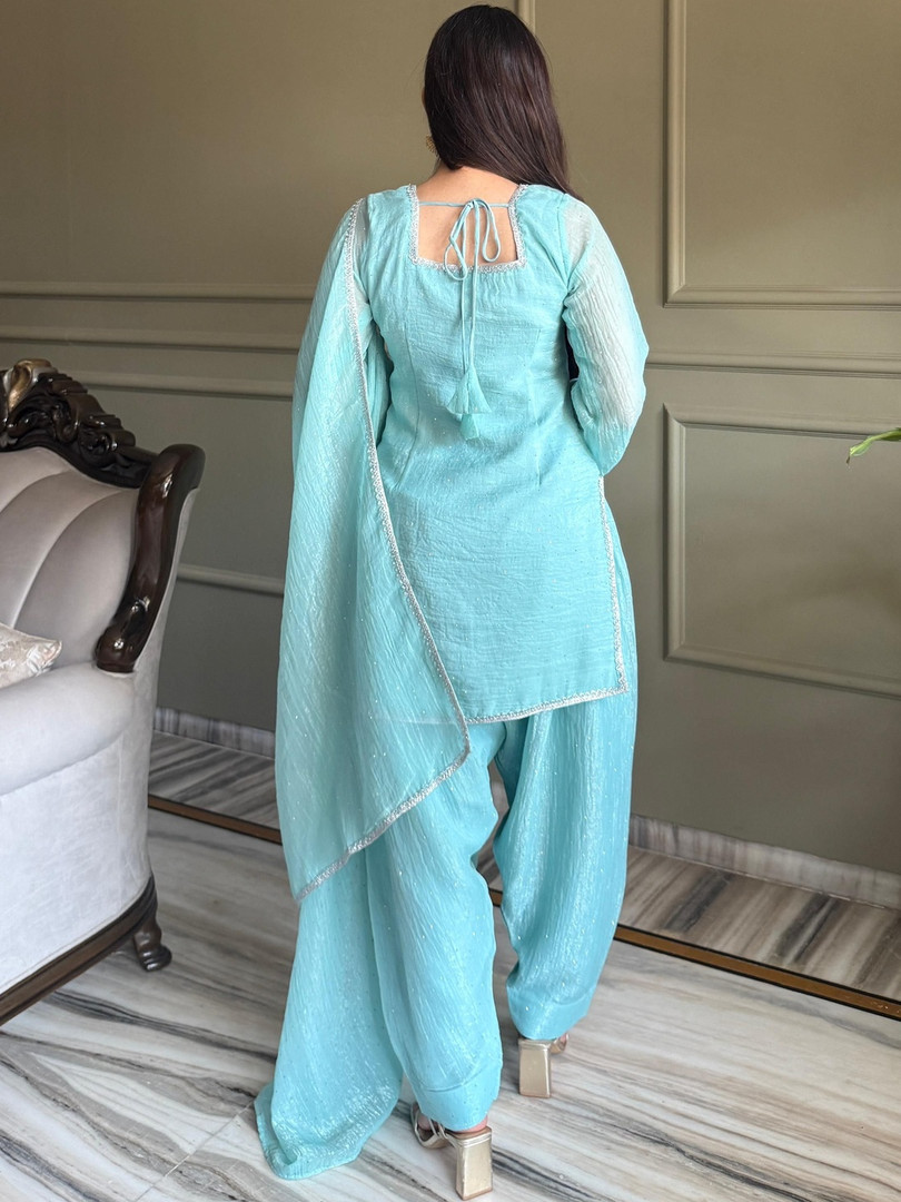 LABELKBBRAND Women Regular Kurta with Salwar & With Dupatta