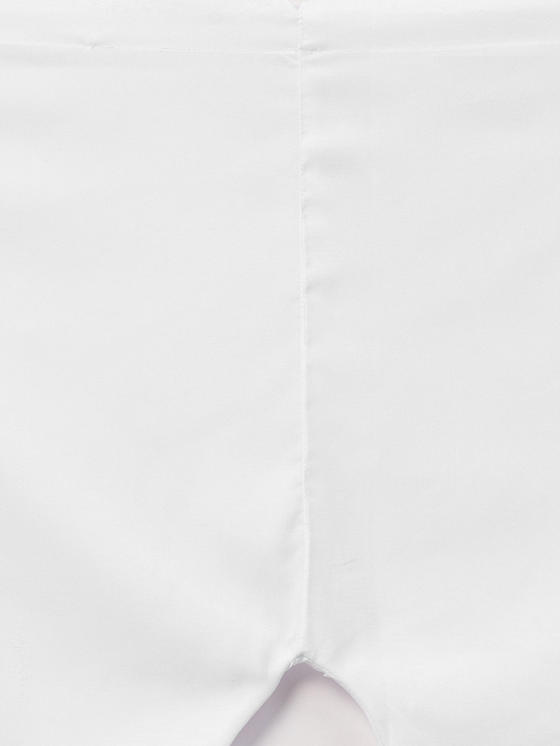 SOJANYA Men White Solid Pathani Kurta with Salwar