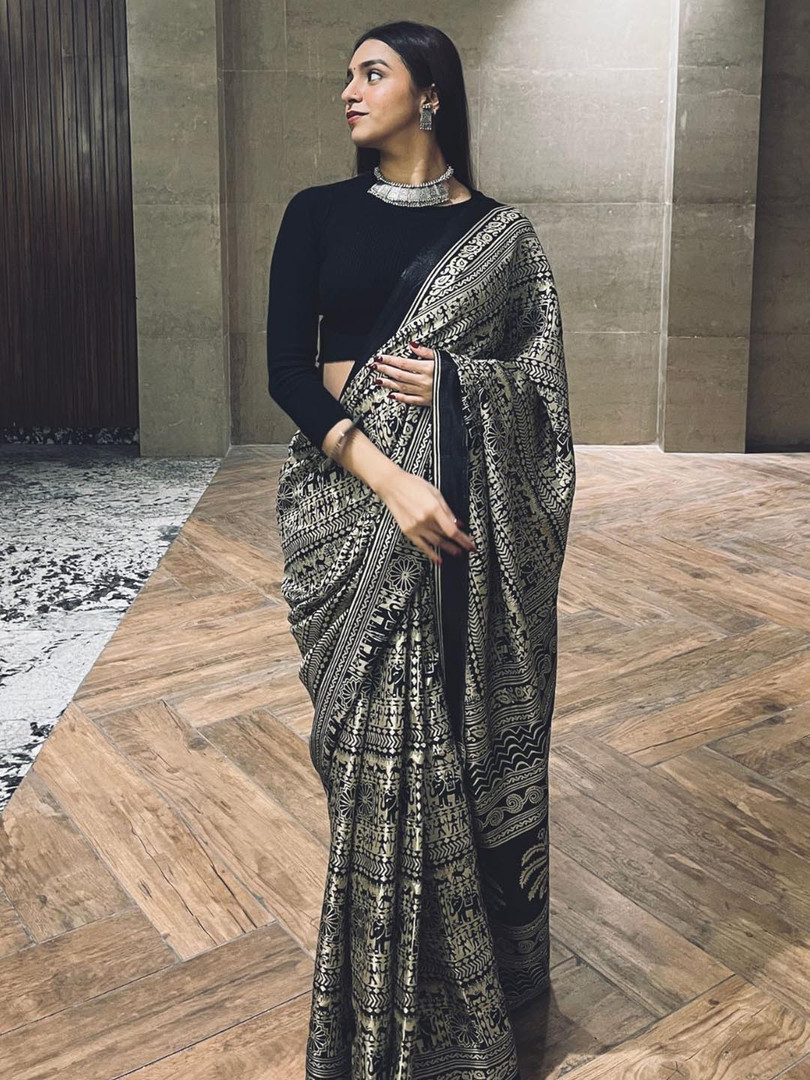 saree KALINI Ethnic Motifs Printed Saree