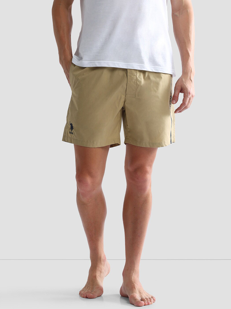 shorts U.S. Polo Assn. Men Mid Rise Solid Lounge Shorts