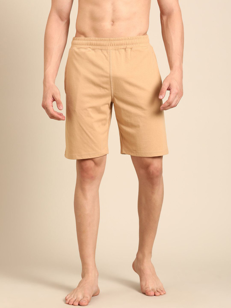 Pepe Jeans Men Solid Mid-Rise Slip-On Lounge Shorts
