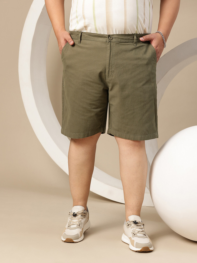Sztori Men Plus Size Pure Cotton Chino Shorts