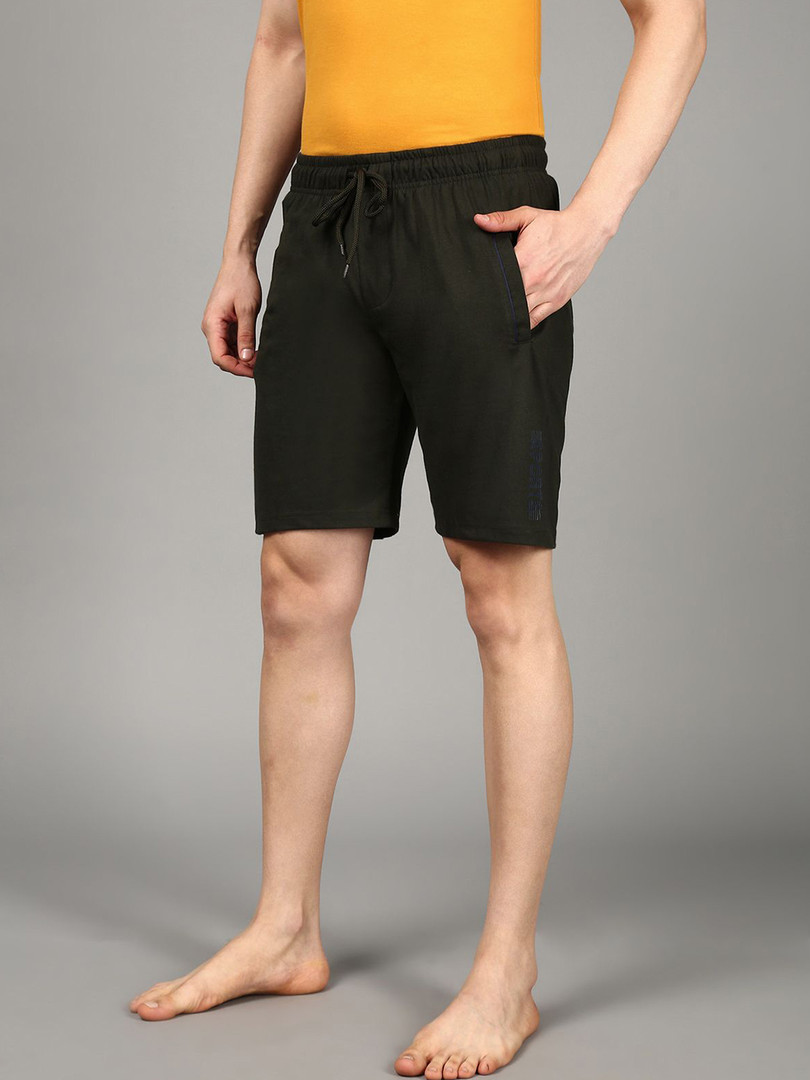Roadster The Lifestyle Co Pure Cotton Casual Lounge Shorts With Side Pocket