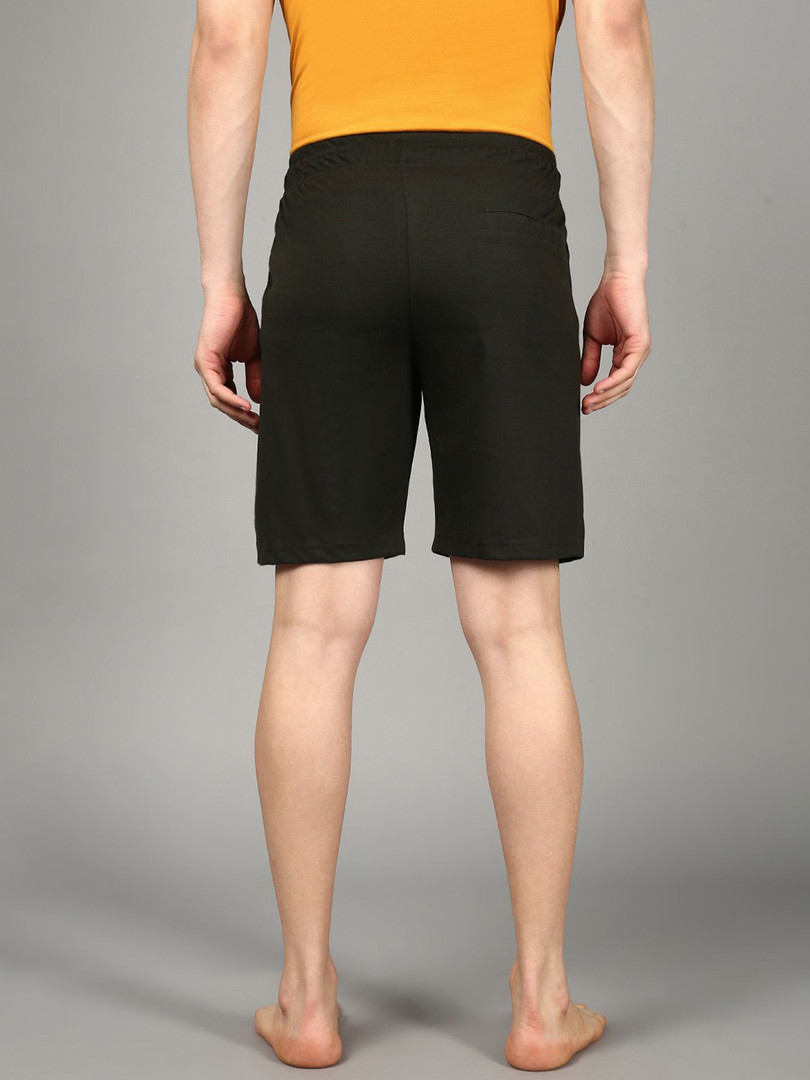 Roadster The Lifestyle Co Pure Cotton Casual Lounge Shorts With Side Pocket
