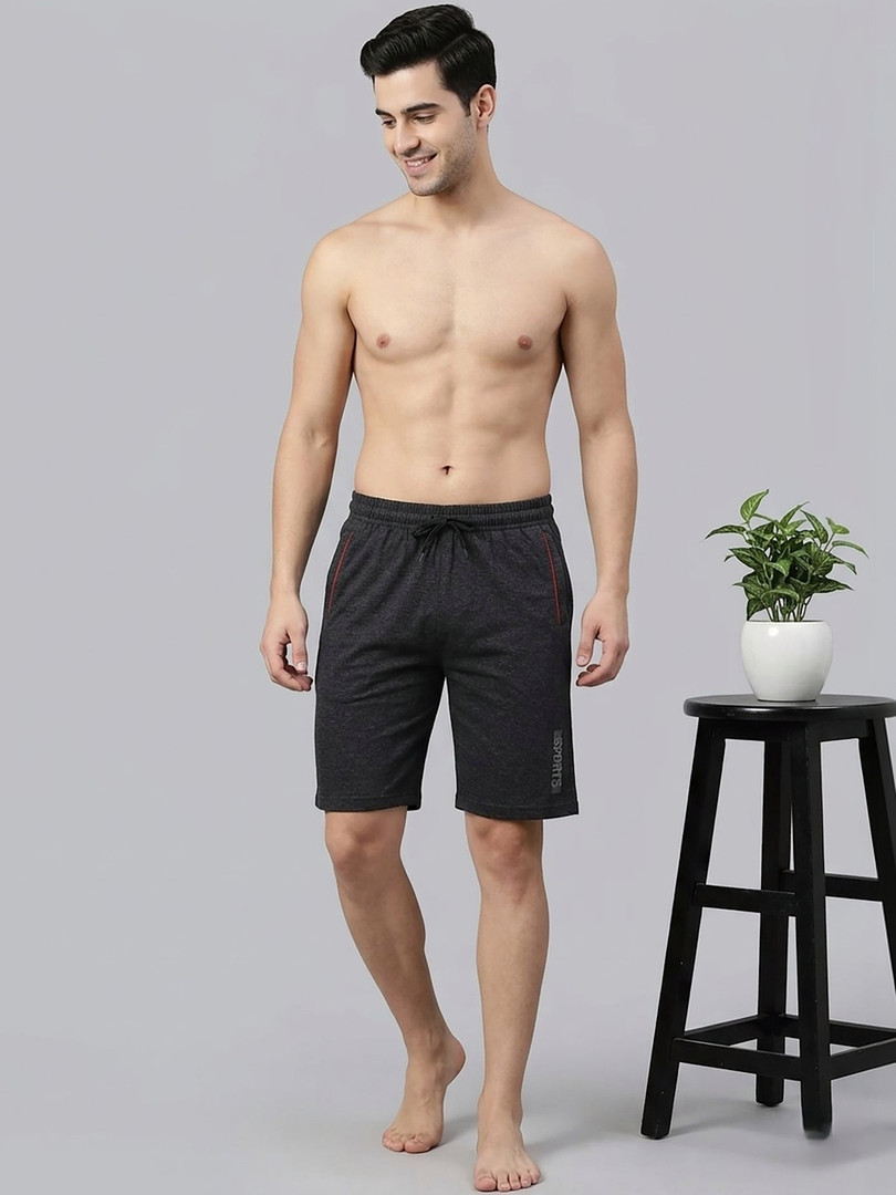 shorts Roadster The Lifestyle Co Cotton Mid-Rise Lounge Shorts With Side Pocket
