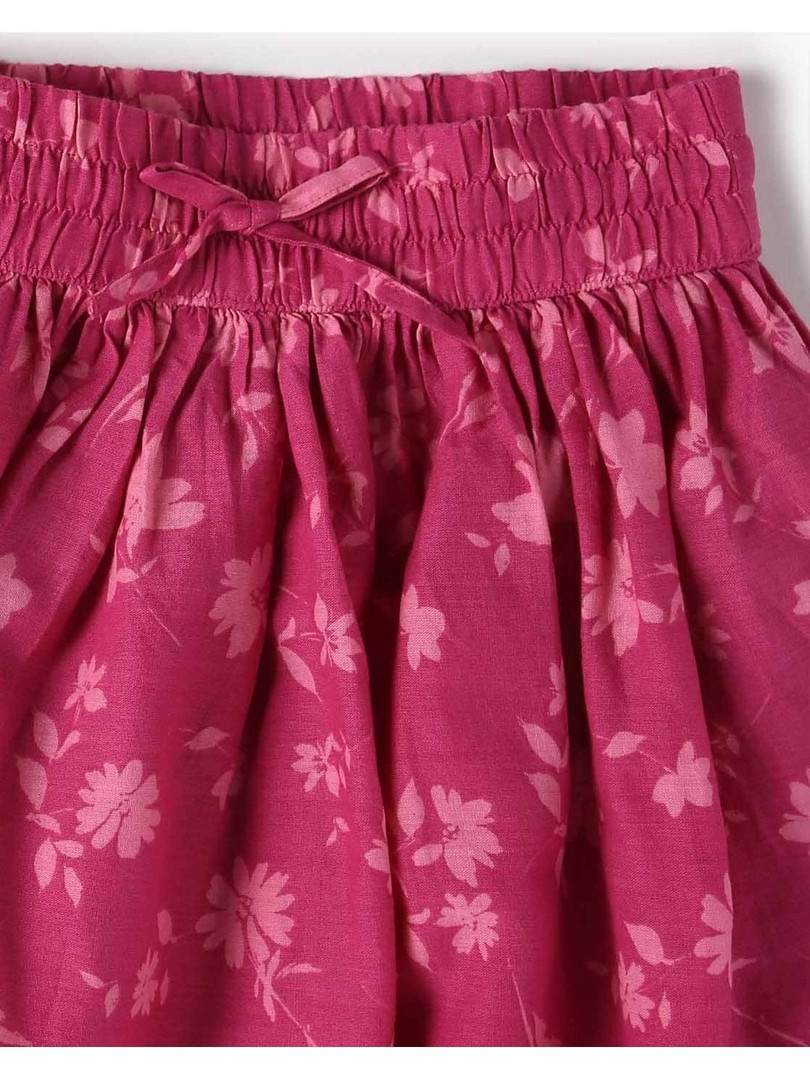 GAP Girls Floral Mid-Rise Skater Skirt