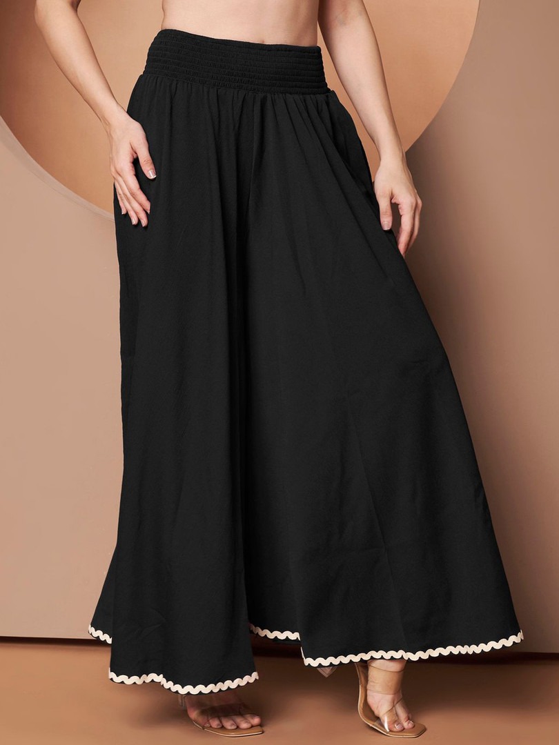 ZWERLON Women Western Flared Palazzos