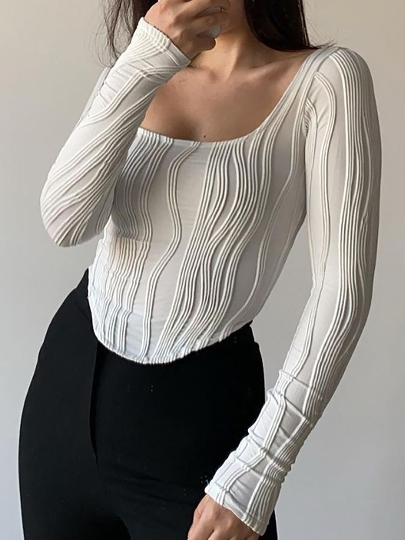 StyleCast x Revolte Women Solid Scoop Neck Top