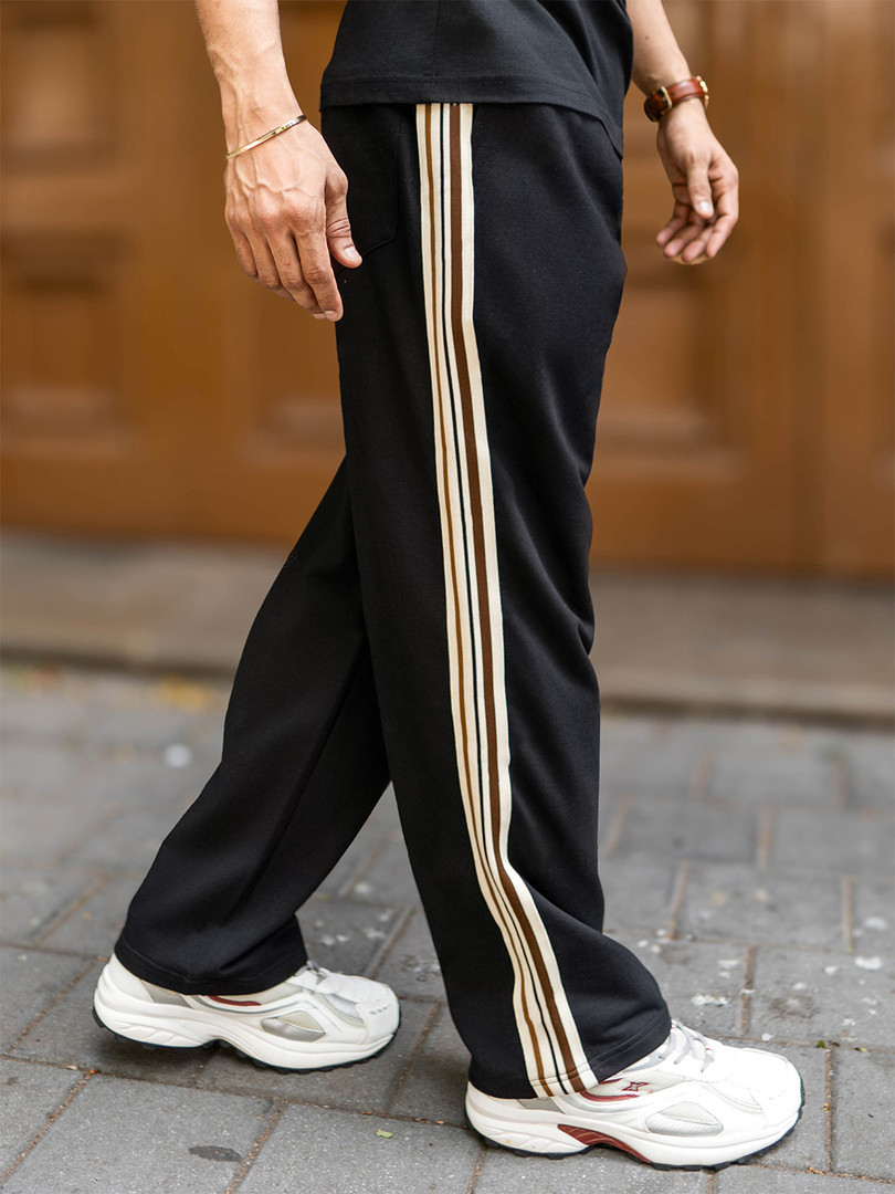 Maniac Men Cotton Mid Rise Track Pants