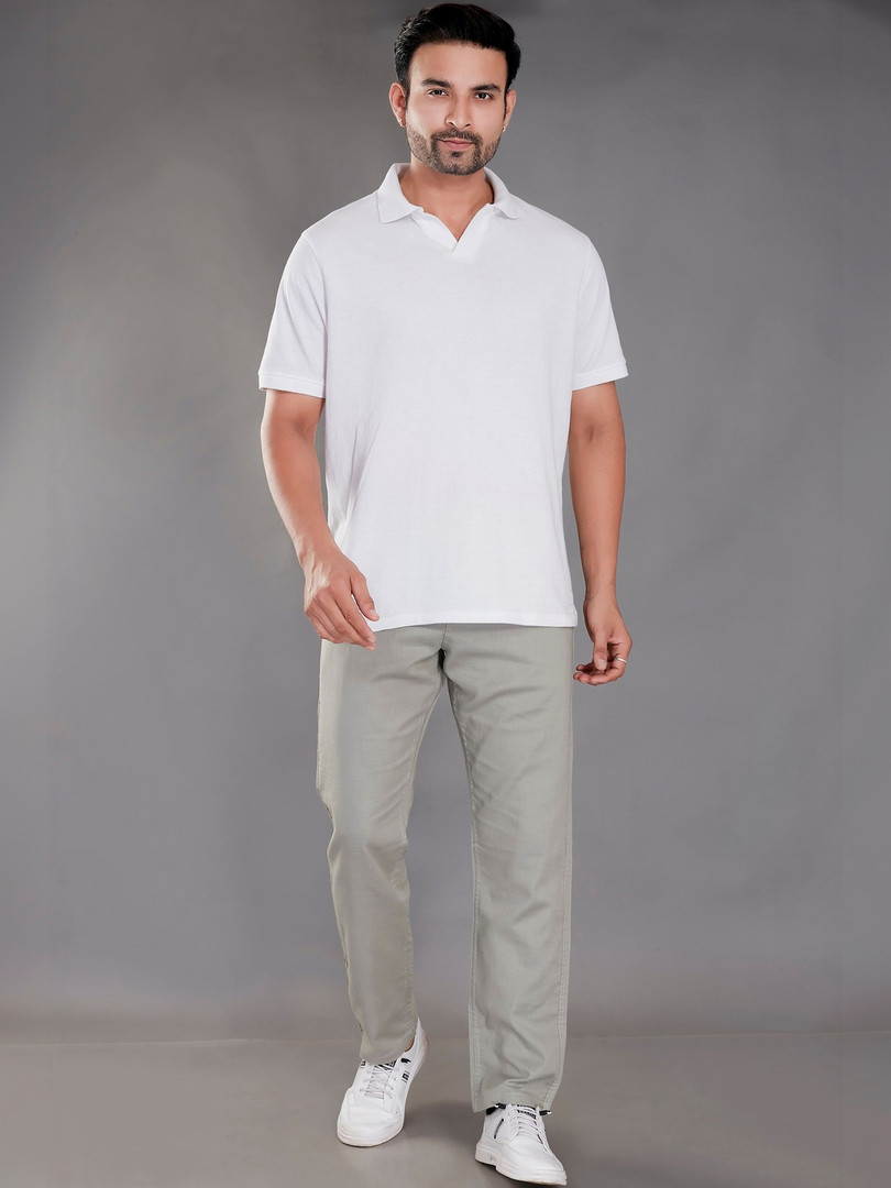 THE BEETEL HOUSE Men Relaxed Chinos Trousers